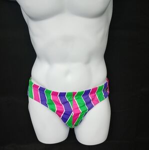 Meyba Colorful Striped Swim Briefs Size L